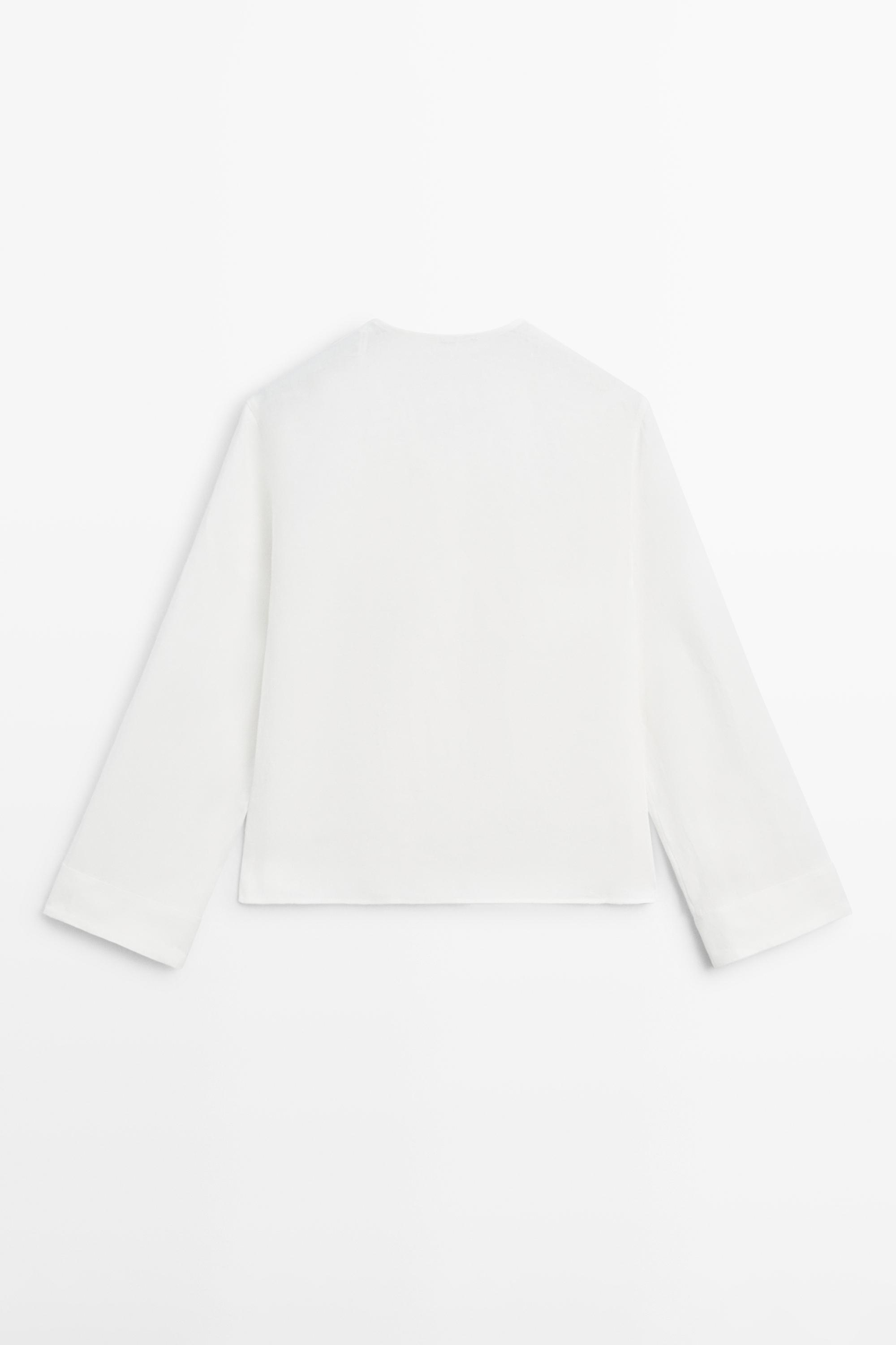 Chemise fluide avec plastron